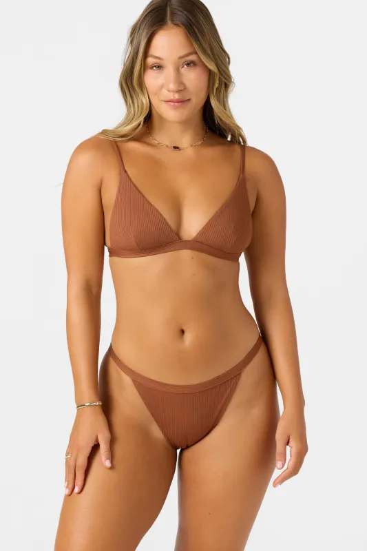 SALTWATER SOLIDS RIB SEASIDE TRIANGLE TOP sold by O'Neill
