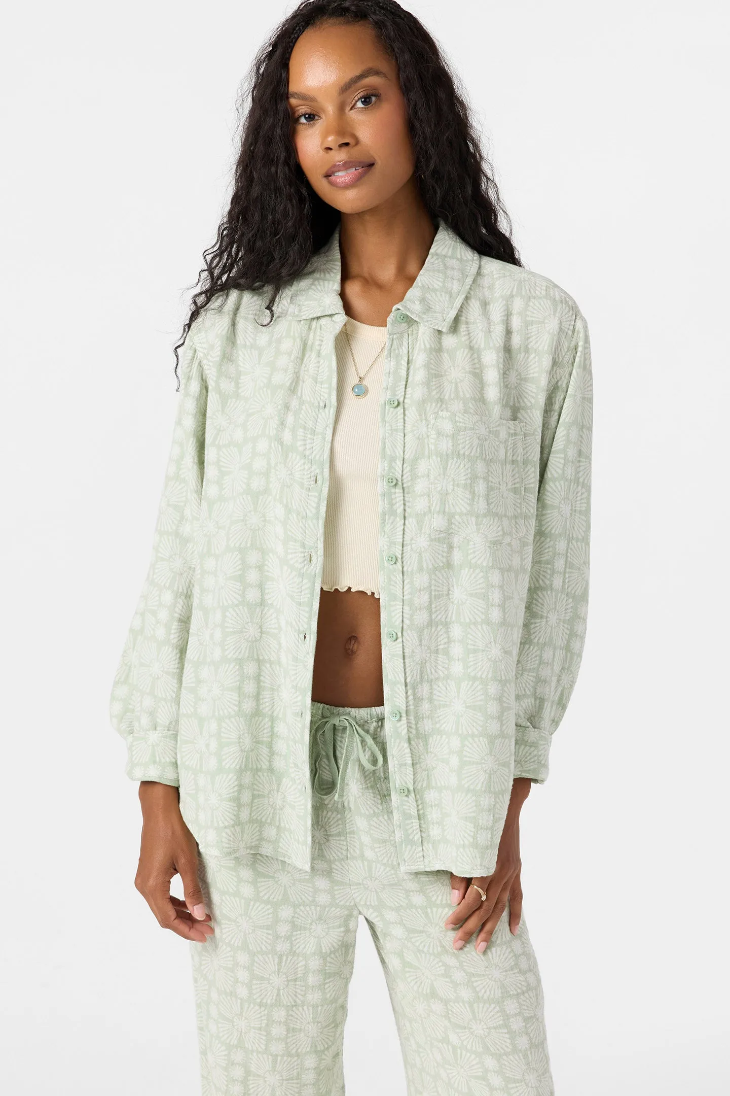 Leni Relaxed Geo Long Sleeve Top sold by O'Neill