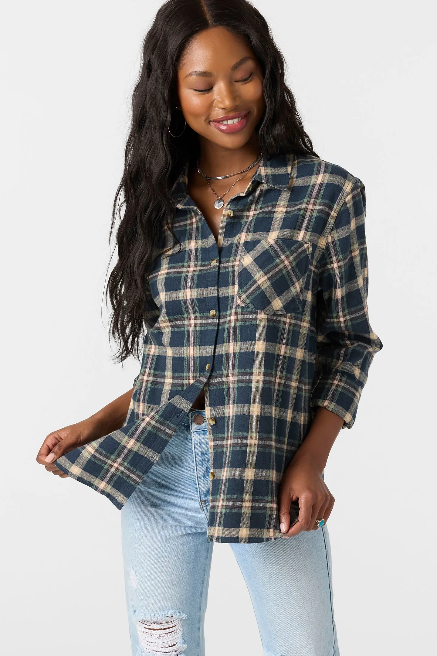 Logan Flannel Long Sleeve Top sold by O'Neill product image thumbnail 5