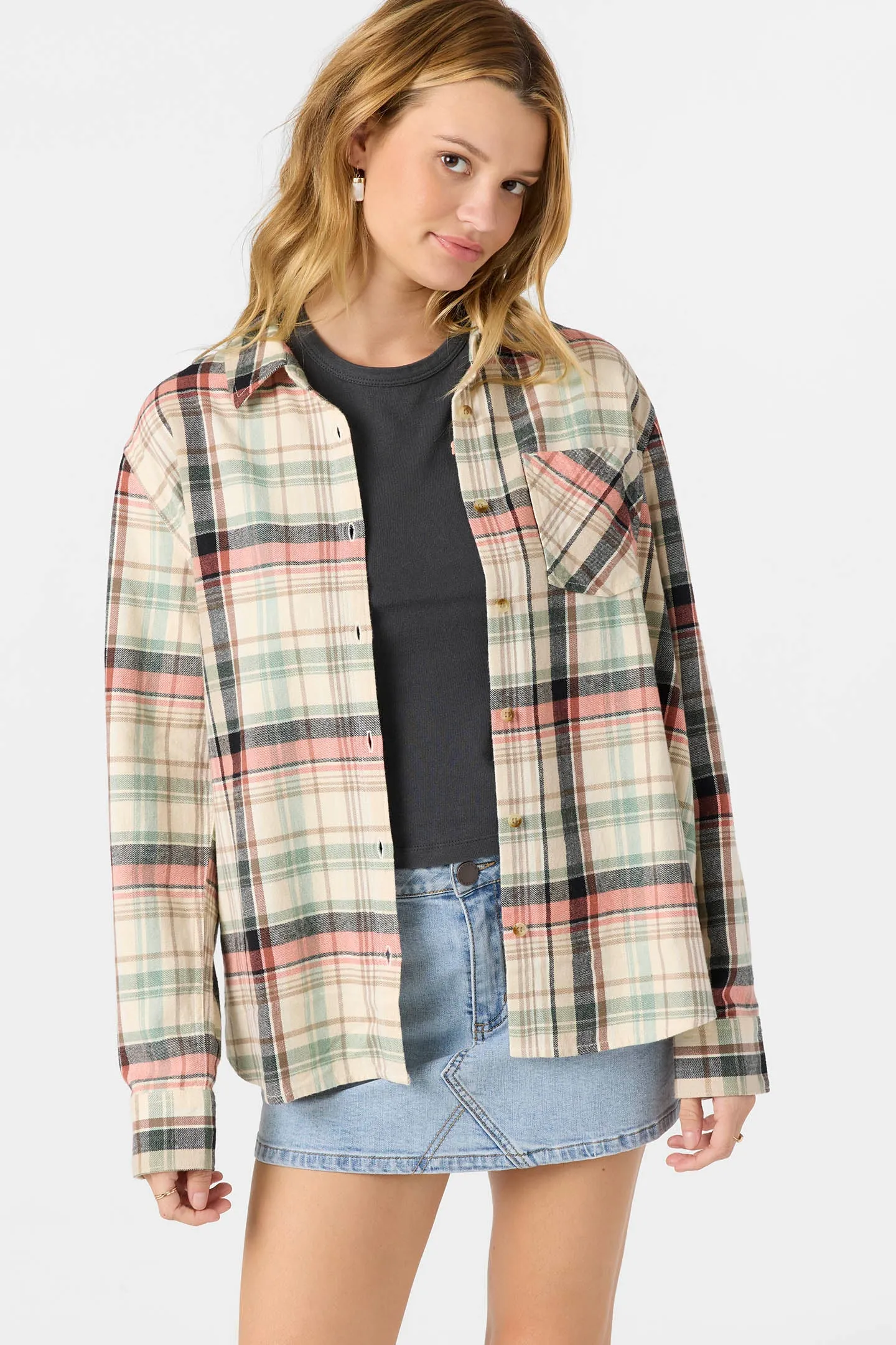 Logan Flannel Long Sleeve Top sold by O'Neill product image thumbnail 5