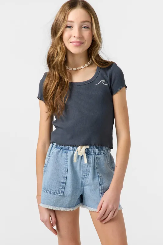 GIRL'S KYLAS DENIM SHORTS sold by O'Neill