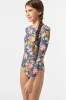 GIRL'S MILA FLORAL TWIST BACK SURF SUIT sold by O'Neill