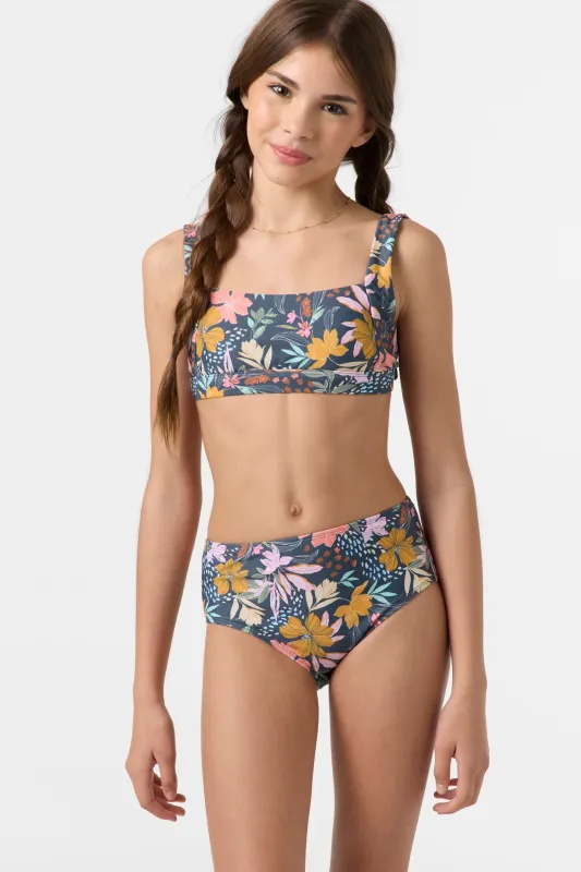 Girl's Mila Floral Square Neck Set sold by O'Neill