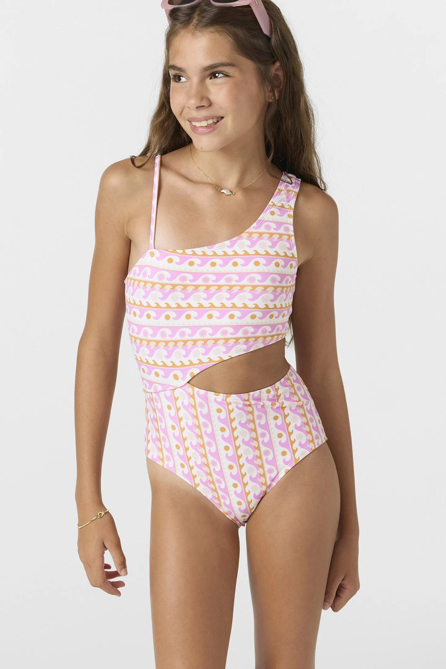 Girl's Balearic Waves Asymm One-Piece sold by O'Neill product image thumbnail 4