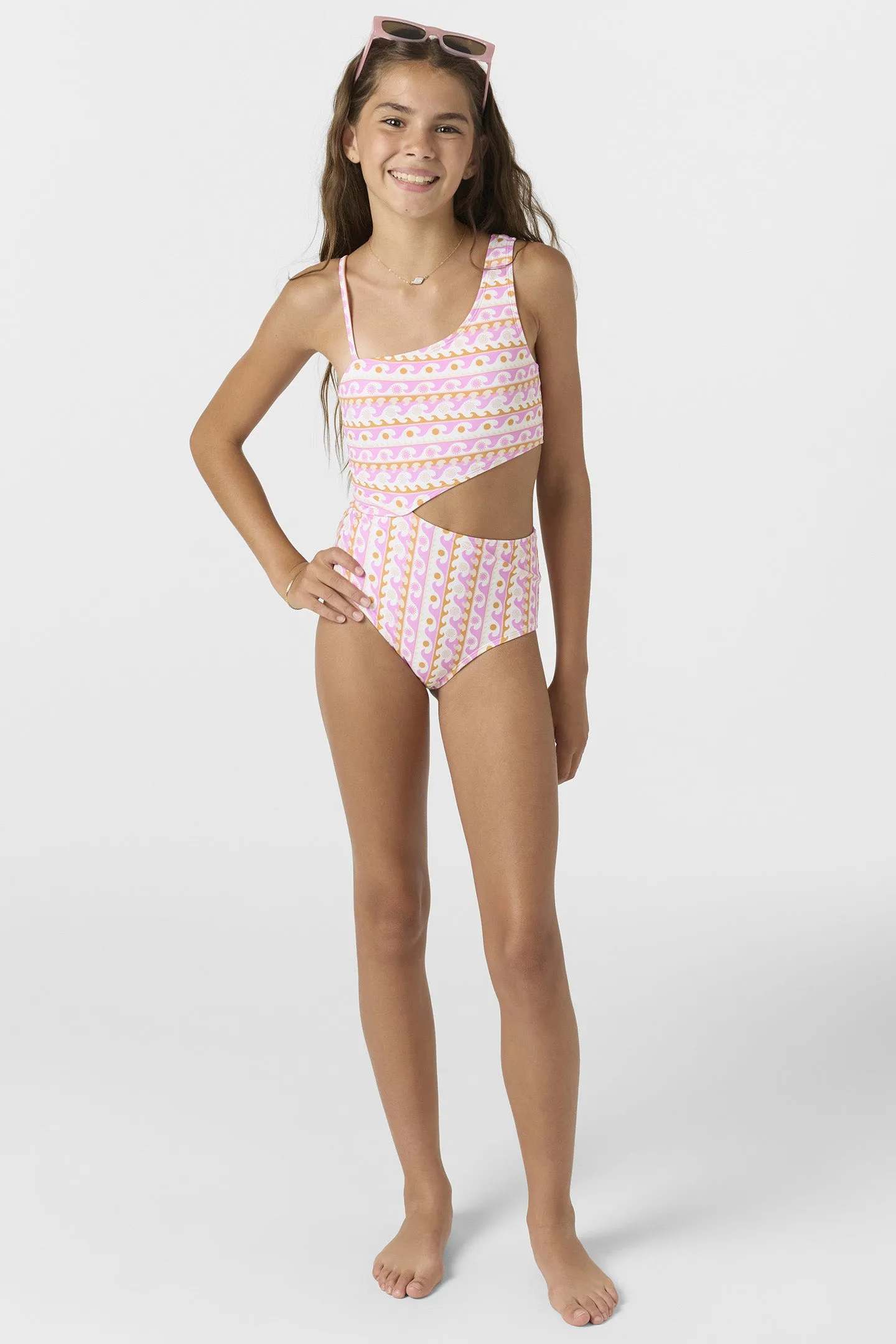 Girl's Balearic Waves Asymm One-Piece sold by O'Neill product image thumbnail 3