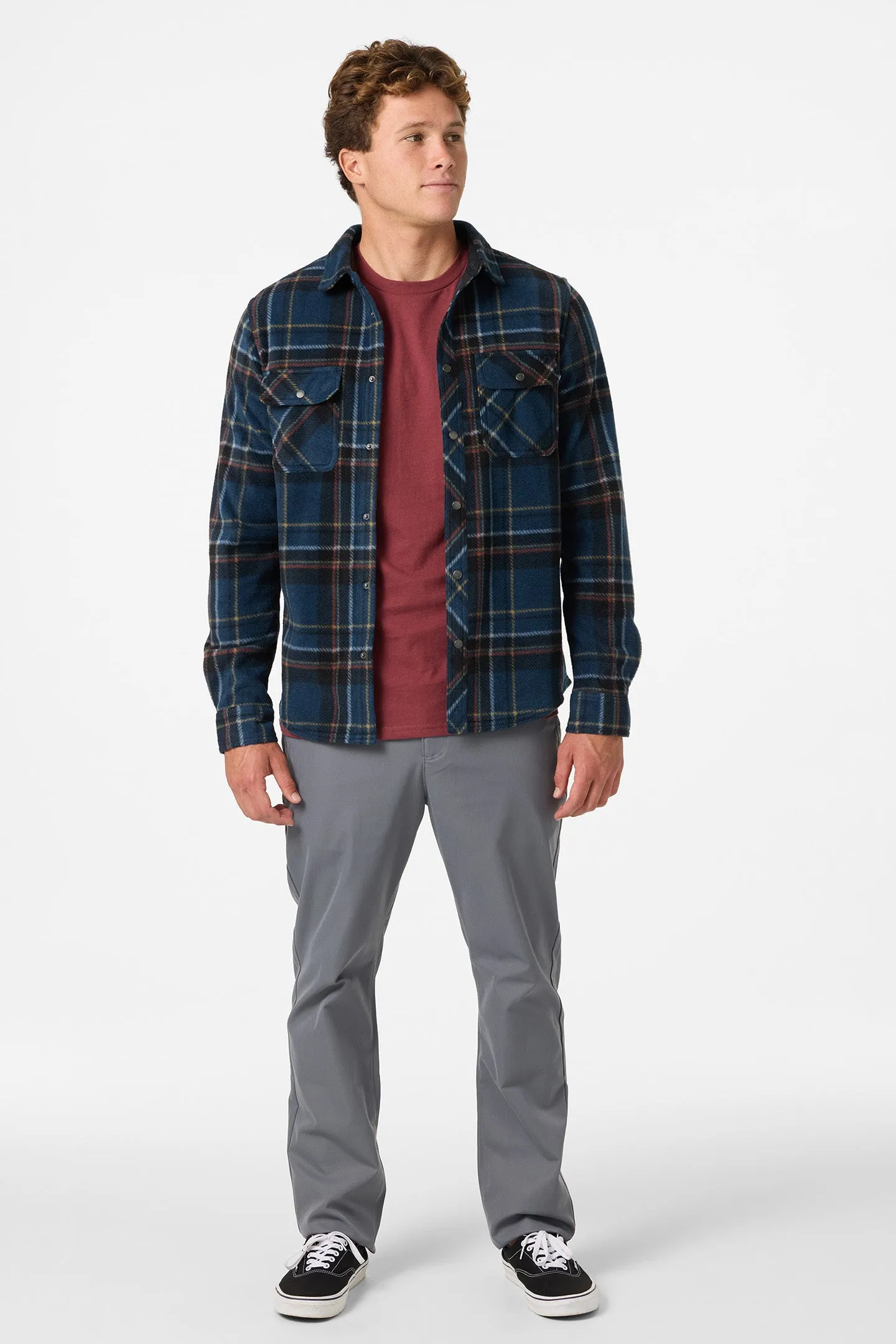 Glacier Plaid Superfleece Standard Fit Long Sleeve Shirt sold by O'Neill product image thumbnail 3