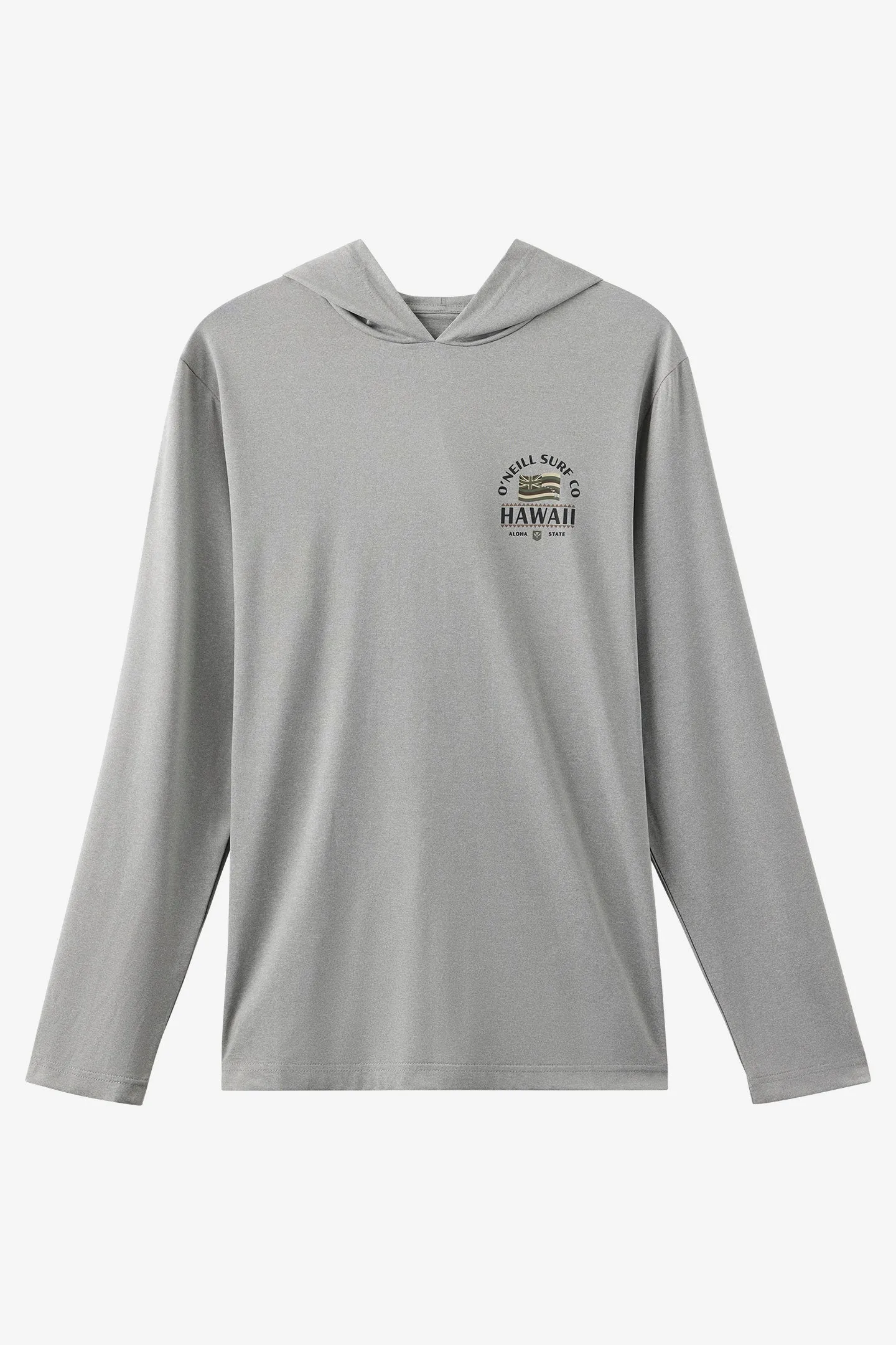 TRVLR UPF Hooded Hawaii Flag Long Sleeve Pullover sold by O'Neill