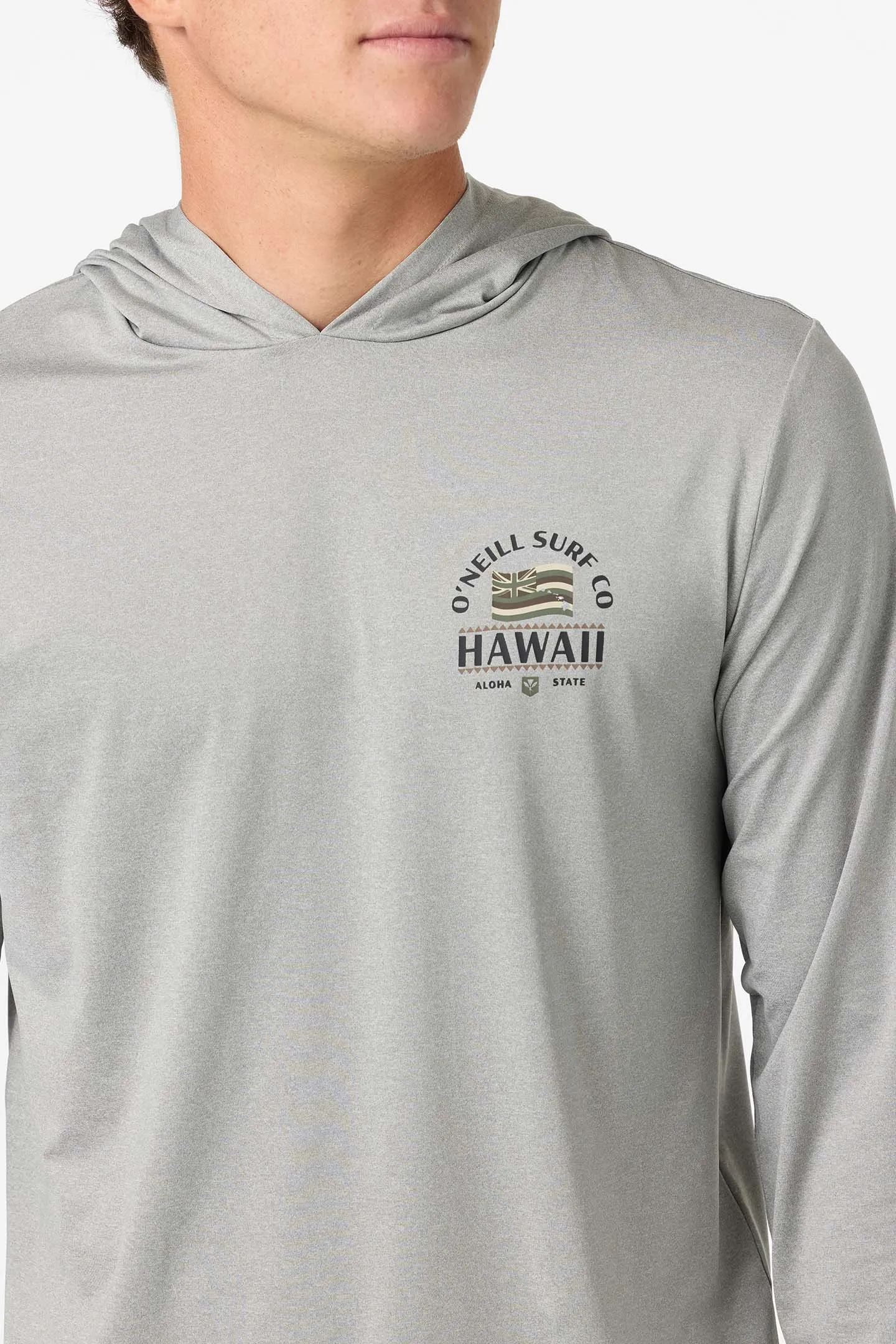 TRVLR UPF Hooded Hawaii Flag Long Sleeve Pullover sold by O'Neill product image thumbnail 5