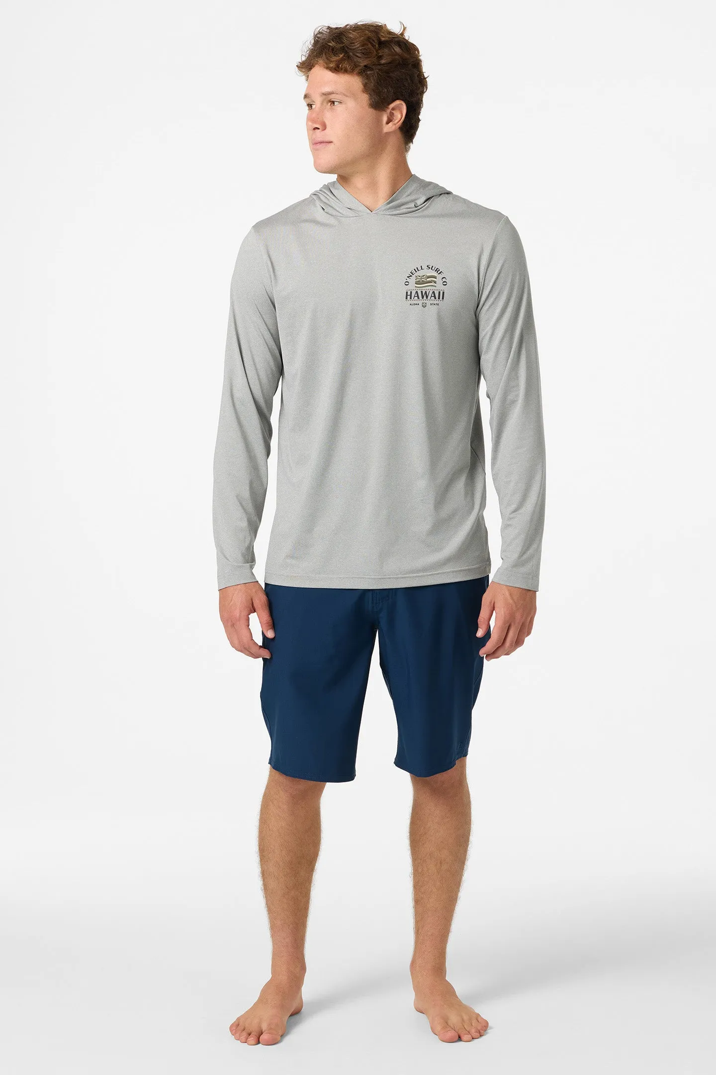 TRVLR UPF Hooded Hawaii Flag Long Sleeve Pullover sold by O'Neill product image thumbnail 3