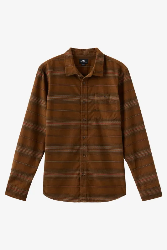 Caruso Stripe Cord Standard Fit Long Sleeve Shirt sold by O'Neill