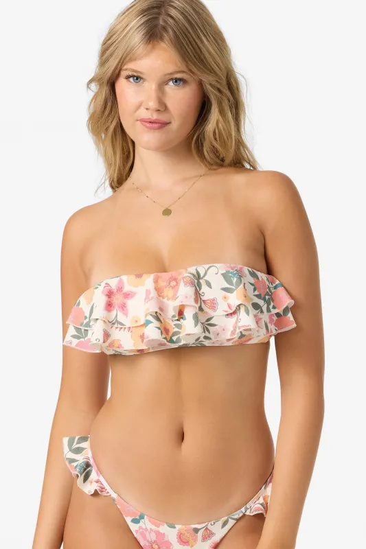 Camellia Floral Diaz Bandeau Top sold by O'Neill