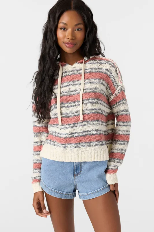 Jayne Stripe Long Sleeve Sweater sold by O'Neill