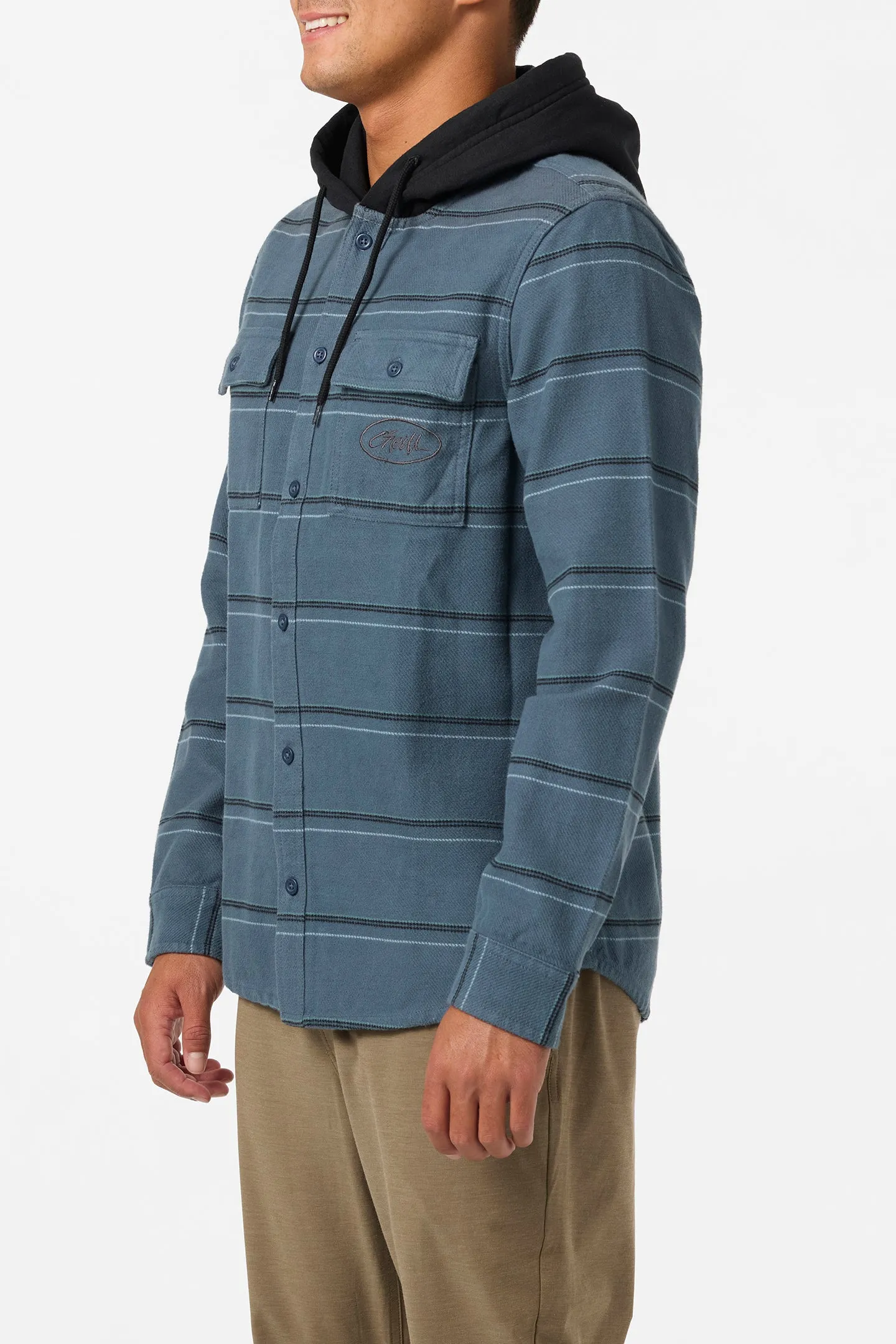Archer Hooded Flannel Standard Fit Long Sleeve Shirt sold by O'Neill product image thumbnail 3