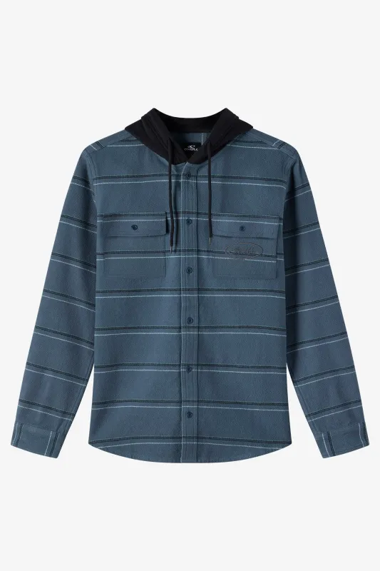 Archer Hooded Flannel Standard Fit Long Sleeve Shirt sold by O'Neill