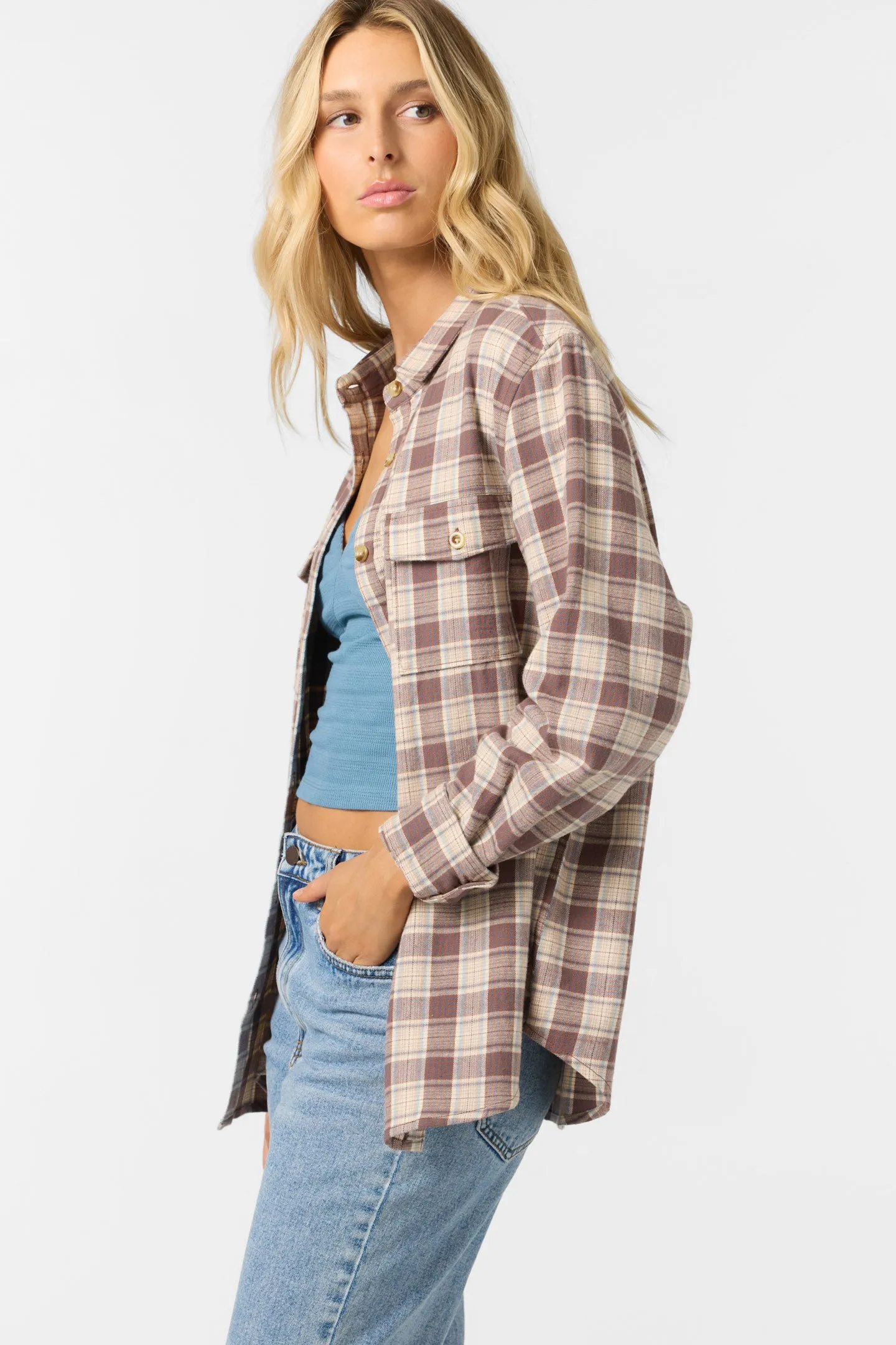 Brooks Flannel Long Sleeve Top sold by O'Neill product image thumbnail 5