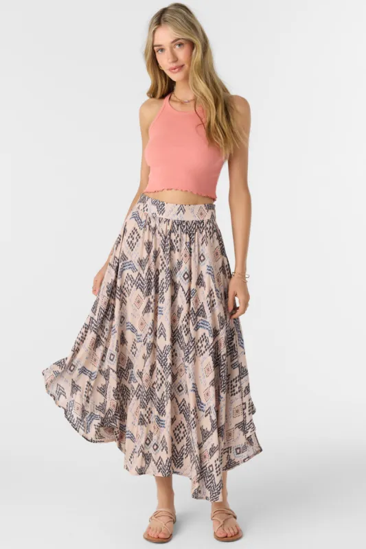 MARNIE PALMER PRINT MIDI SKIRT sold by O'Neill