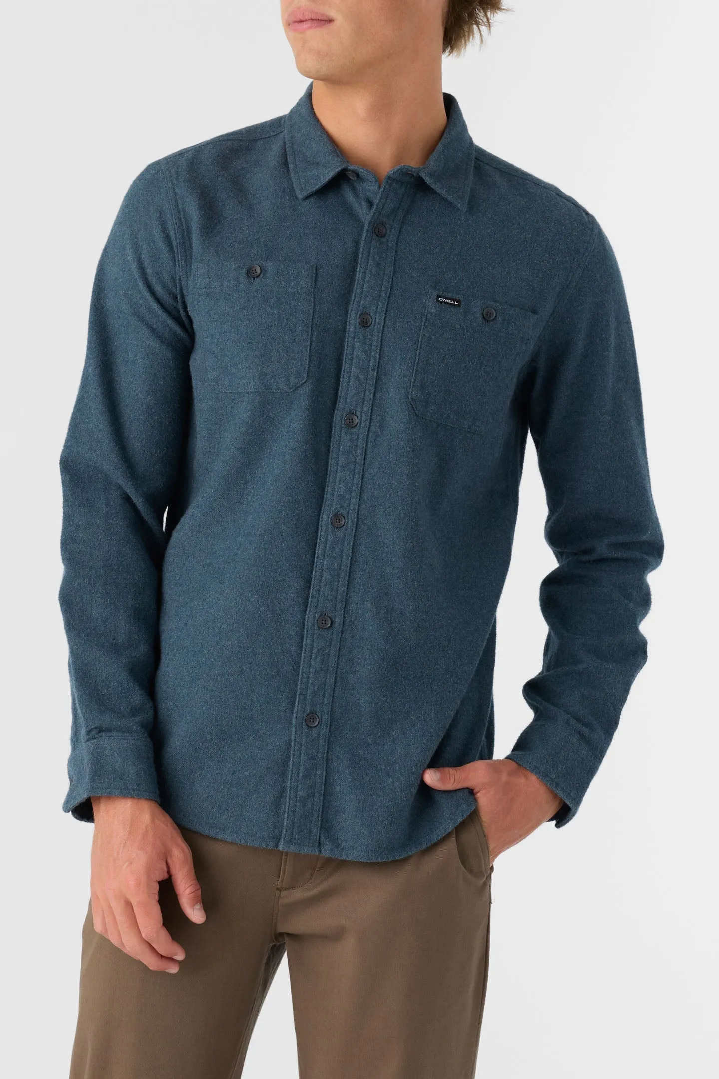 BREAKWATER SOLID FLANNEL STANDARD FIT SHIRT sold by O'Neill product image thumbnail 3