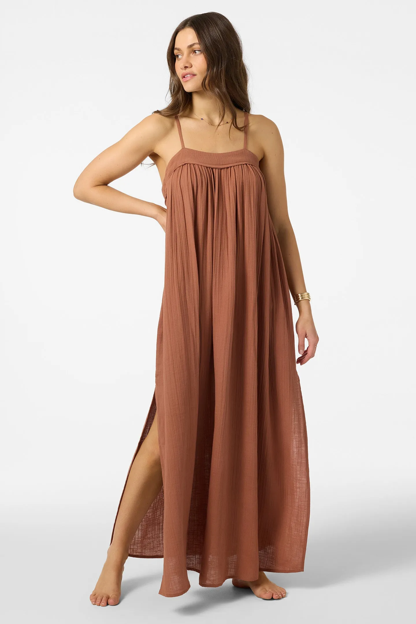 Saltwater Solids Sai Maxi Cover-Up Dress sold by O'Neill product image thumbnail 3