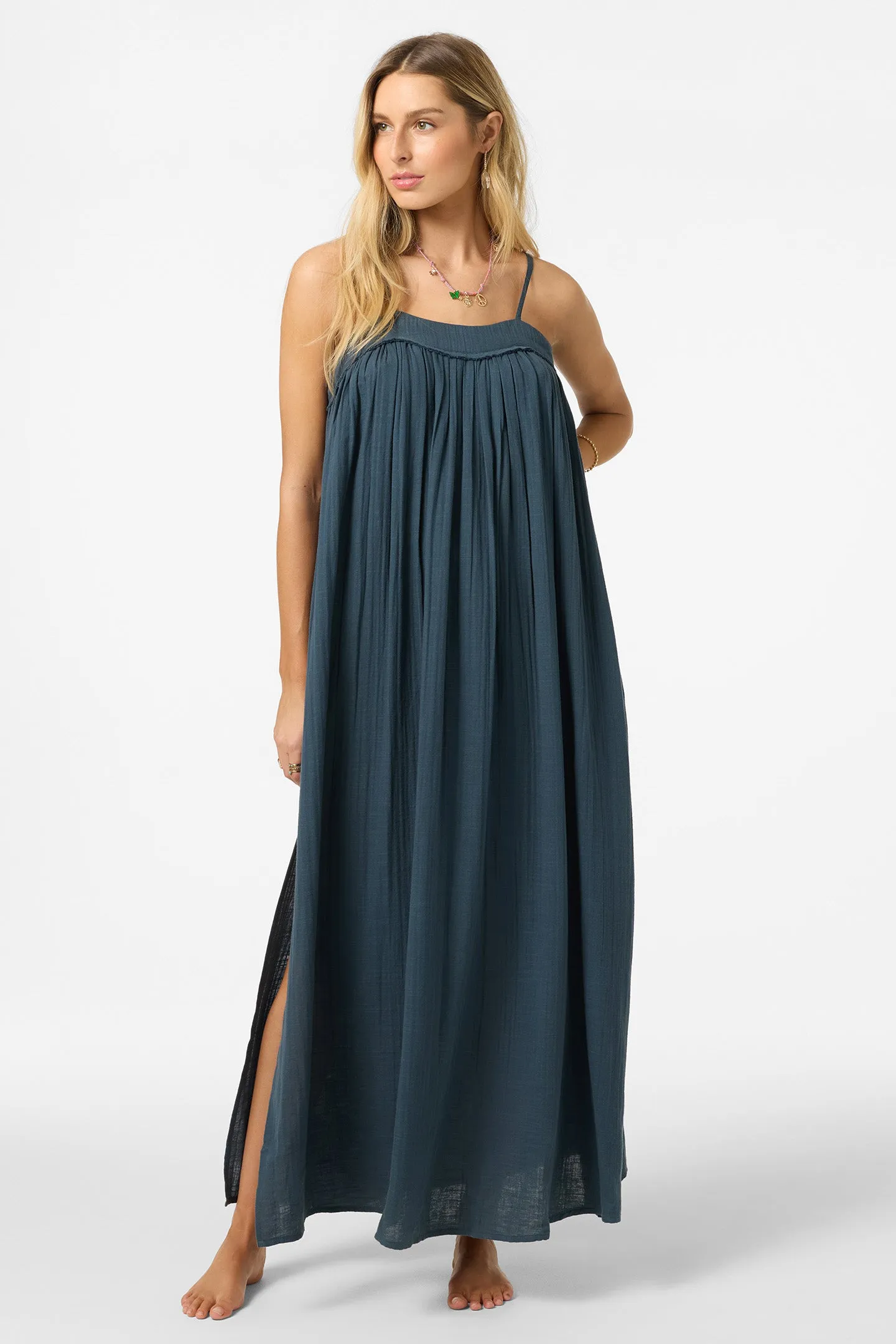 Saltwater Solids Sai Maxi Cover-Up Dress sold by O'Neill