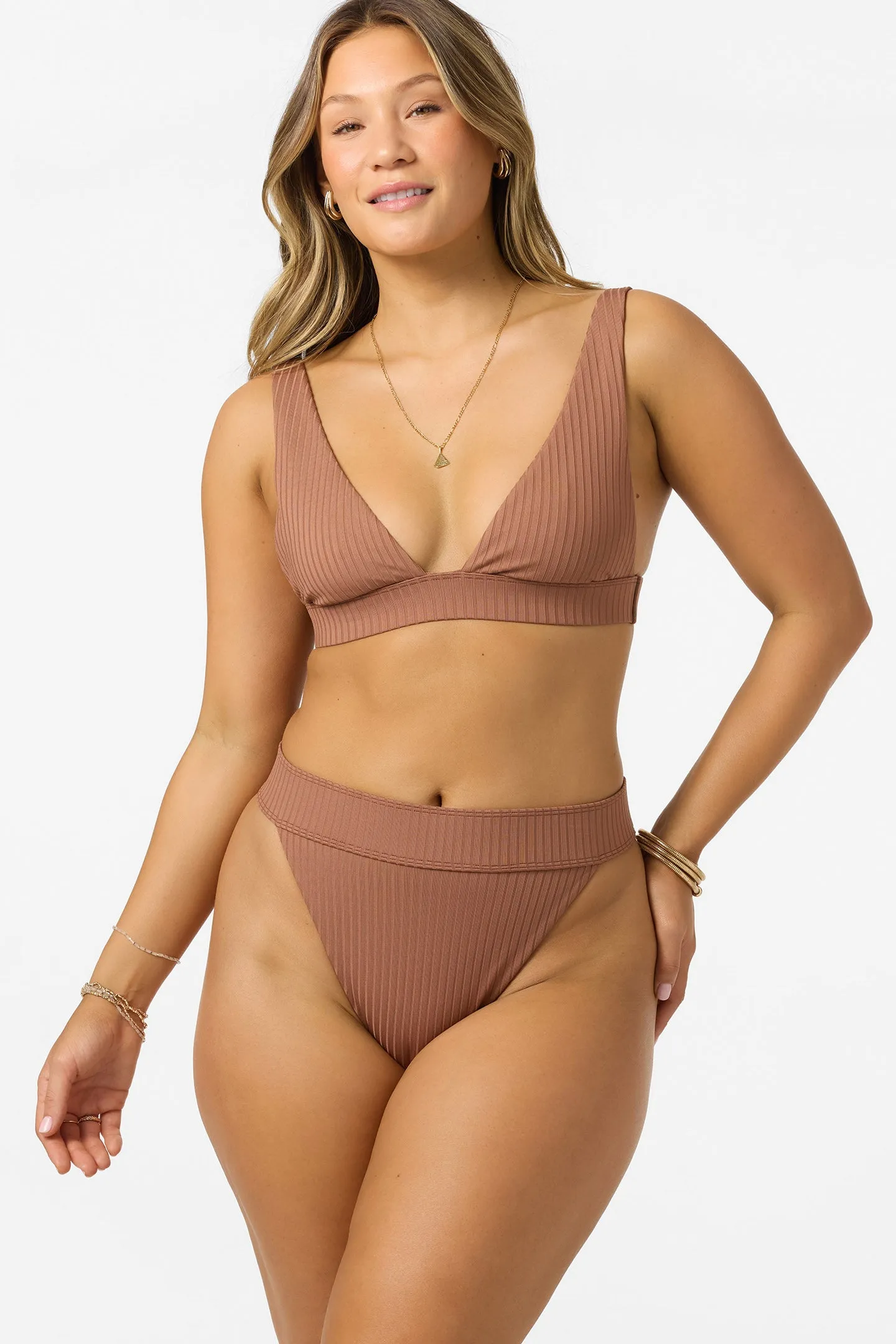 Shorebreak Rib Santa Barbara High Rise Cheeky Bottoms sold by O'Neill product image thumbnail 2