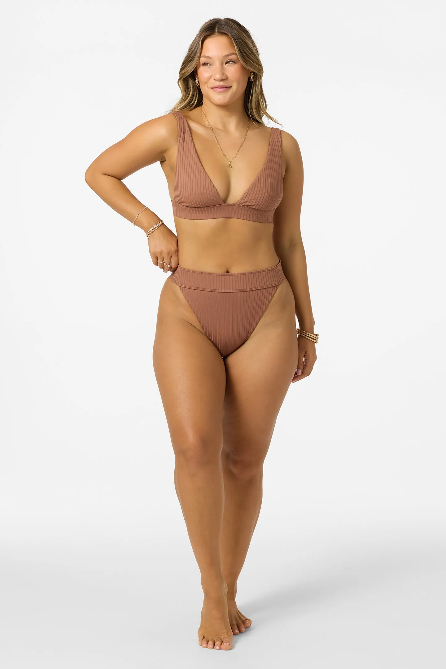 Shorebreak Rib Santa Barbara High Rise Cheeky Bottoms sold by O'Neill product image thumbnail 3