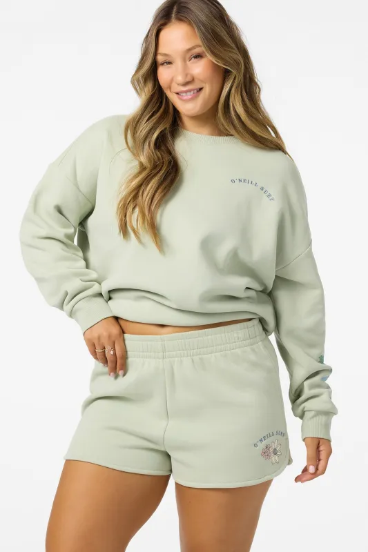 Petal Scallop Fleece Lounge Shorts sold by O'Neill