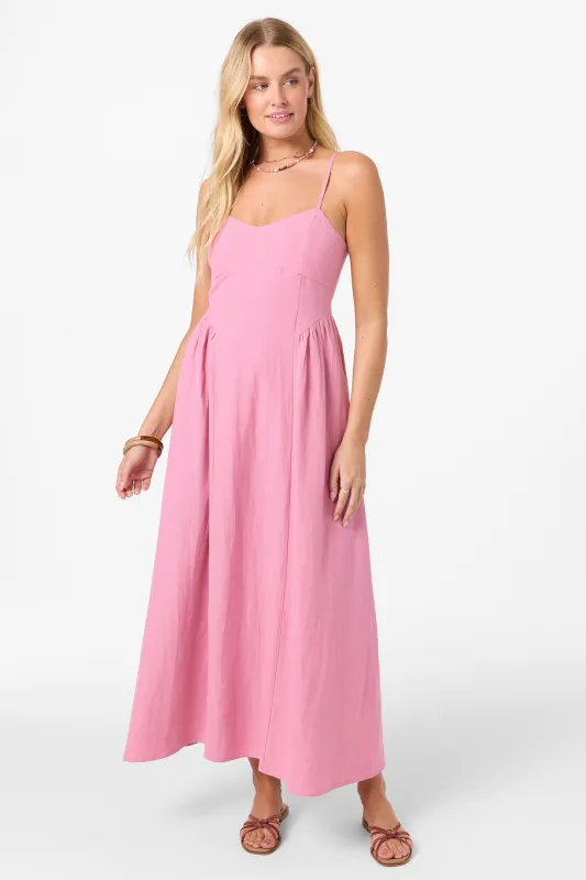 Linden Solid Dress Midi Dress made by O'Neill