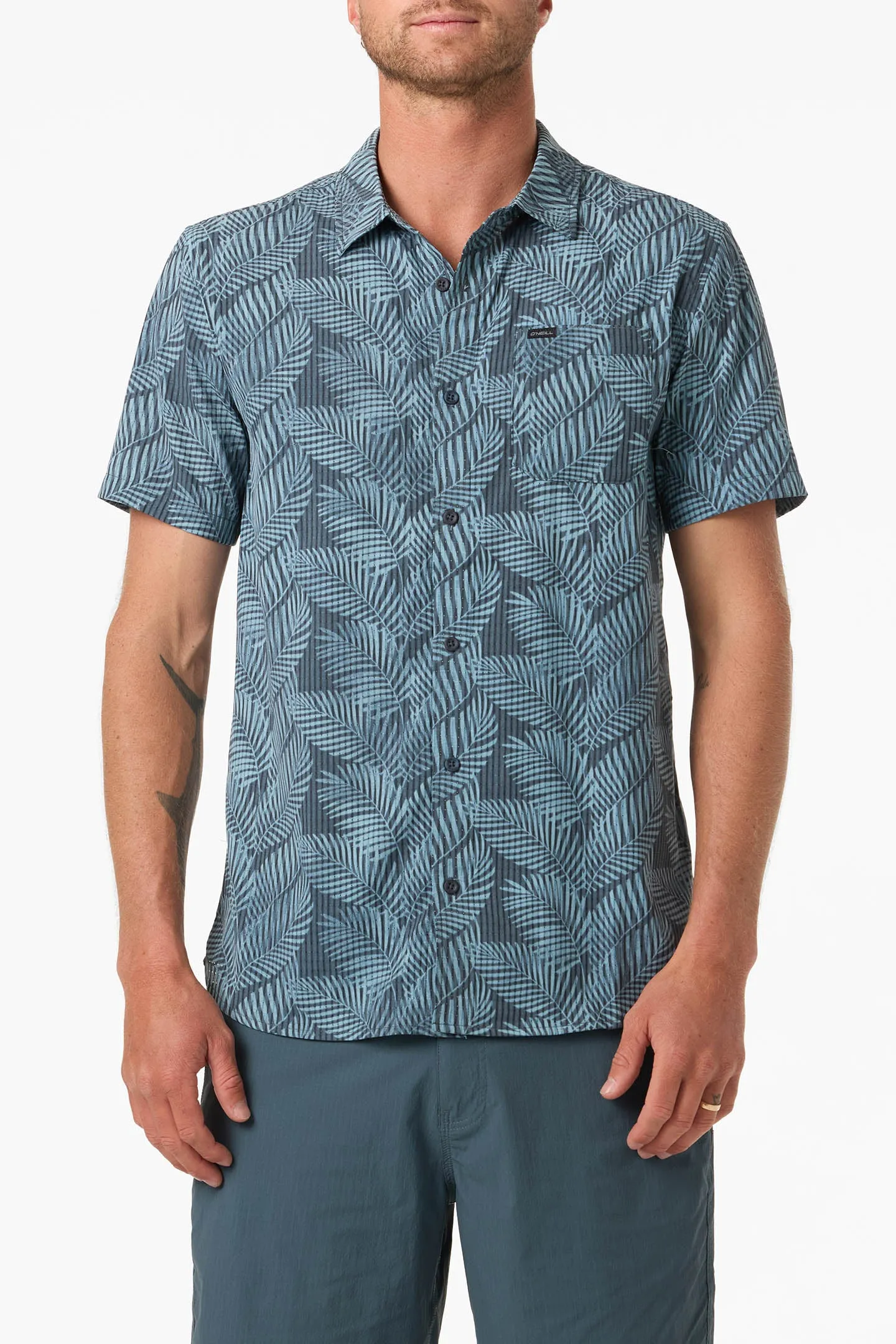 TRVLR Perforated Printed Standard Fit Shirt sold by O'Neill product image thumbnail 2