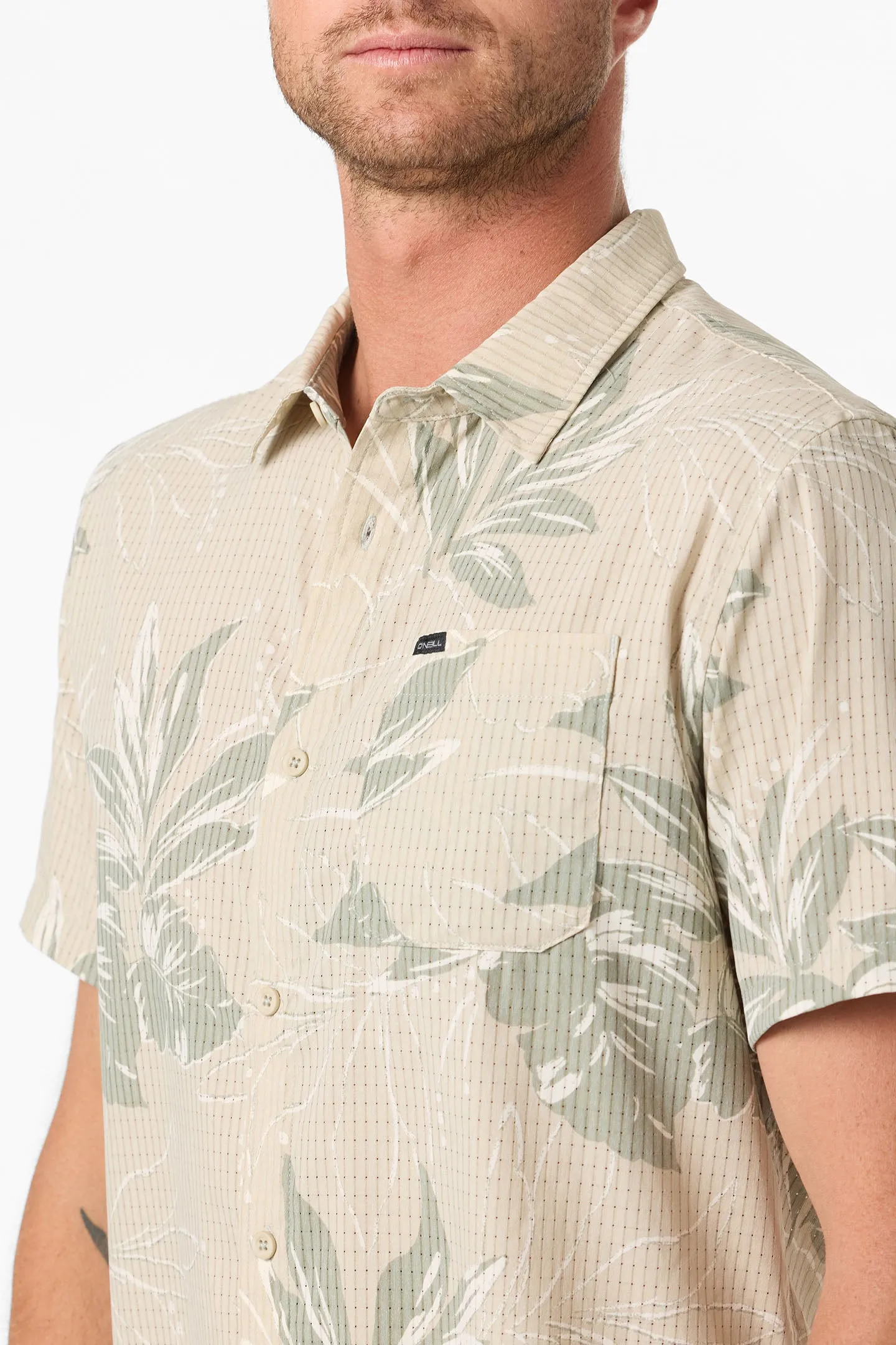 TRVLR Perforated Printed Standard Fit Shirt sold by O'Neill product image thumbnail 5