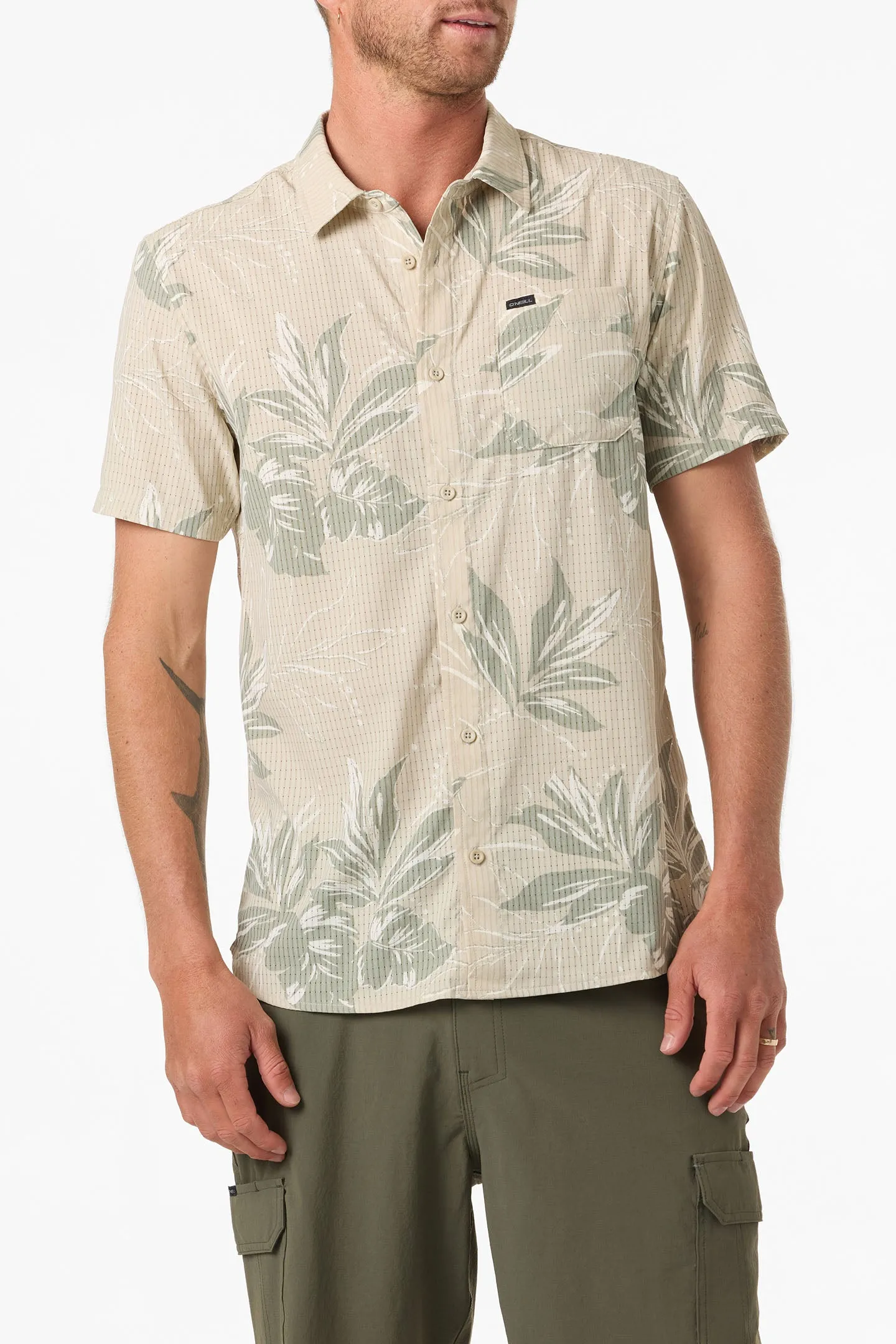 TRVLR Perforated Printed Standard Fit Shirt sold by O'Neill product image thumbnail 3