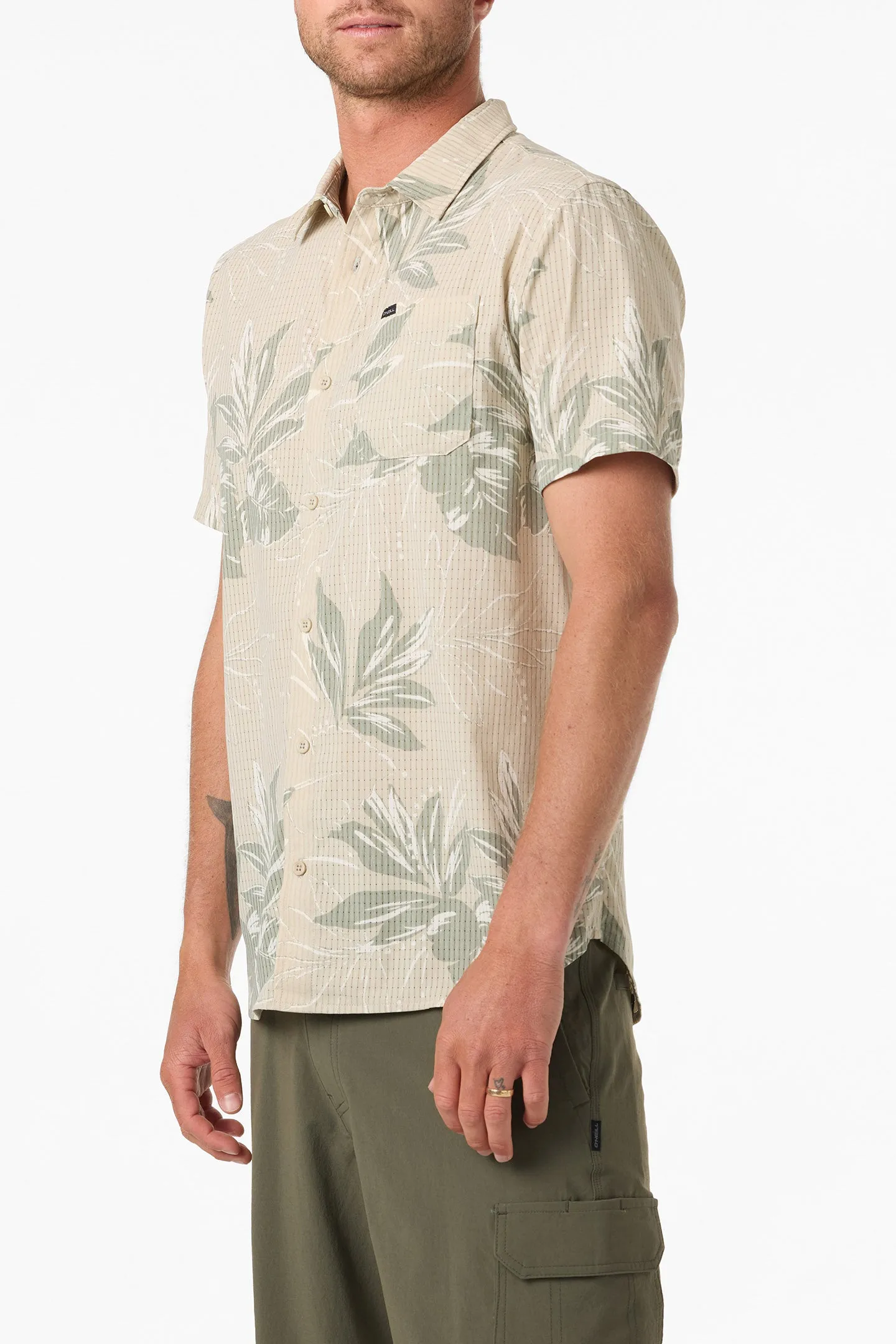 TRVLR Perforated Printed Standard Fit Shirt sold by O'Neill product image thumbnail 4