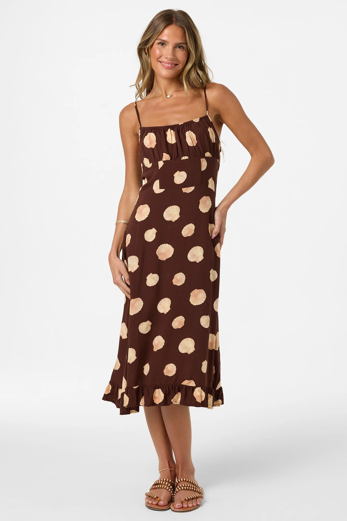 Jorgie Camila Shell Midi Dress sold by O'Neill