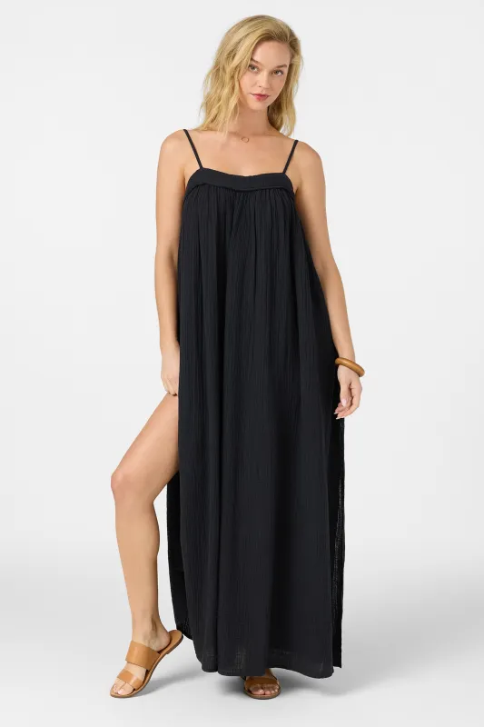 Saltwater Solids Sai Maxi Cover-Up Dress made by O'Neill