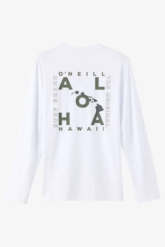Hawaii Layout UPF Long Sleeve Shirt made by O'Neill