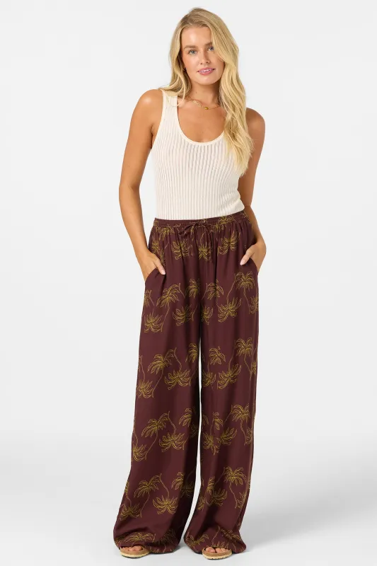 Rosalie Palm Stripe Pants made by O'Neill