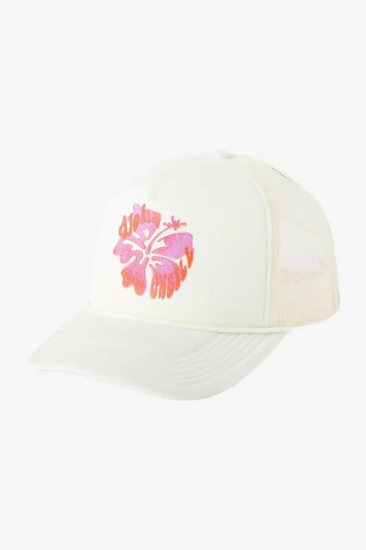 Hibiscus Hawaii Trucker Hat made by O'Neill