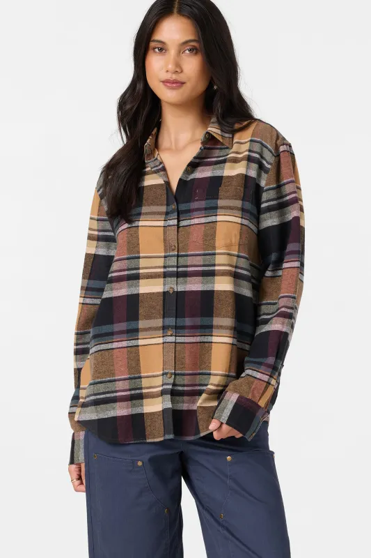 Logan Flannel Long Sleeve Top made by O'Neill