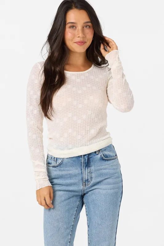 Marliz Lace Long Sleeve Top made by O'Neill
