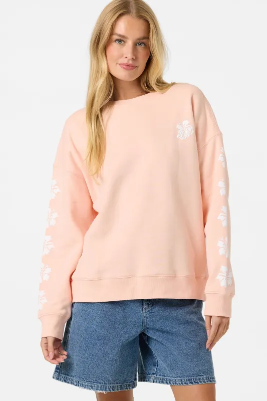 Mini Hibis Oversized Crew Neck Fleece made by O'Neill