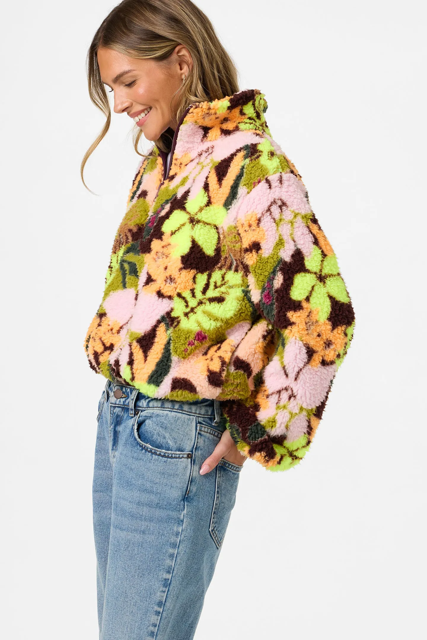 Kacey High Pile 1/2 Zip Jacket sold by O'Neill product image thumbnail 5