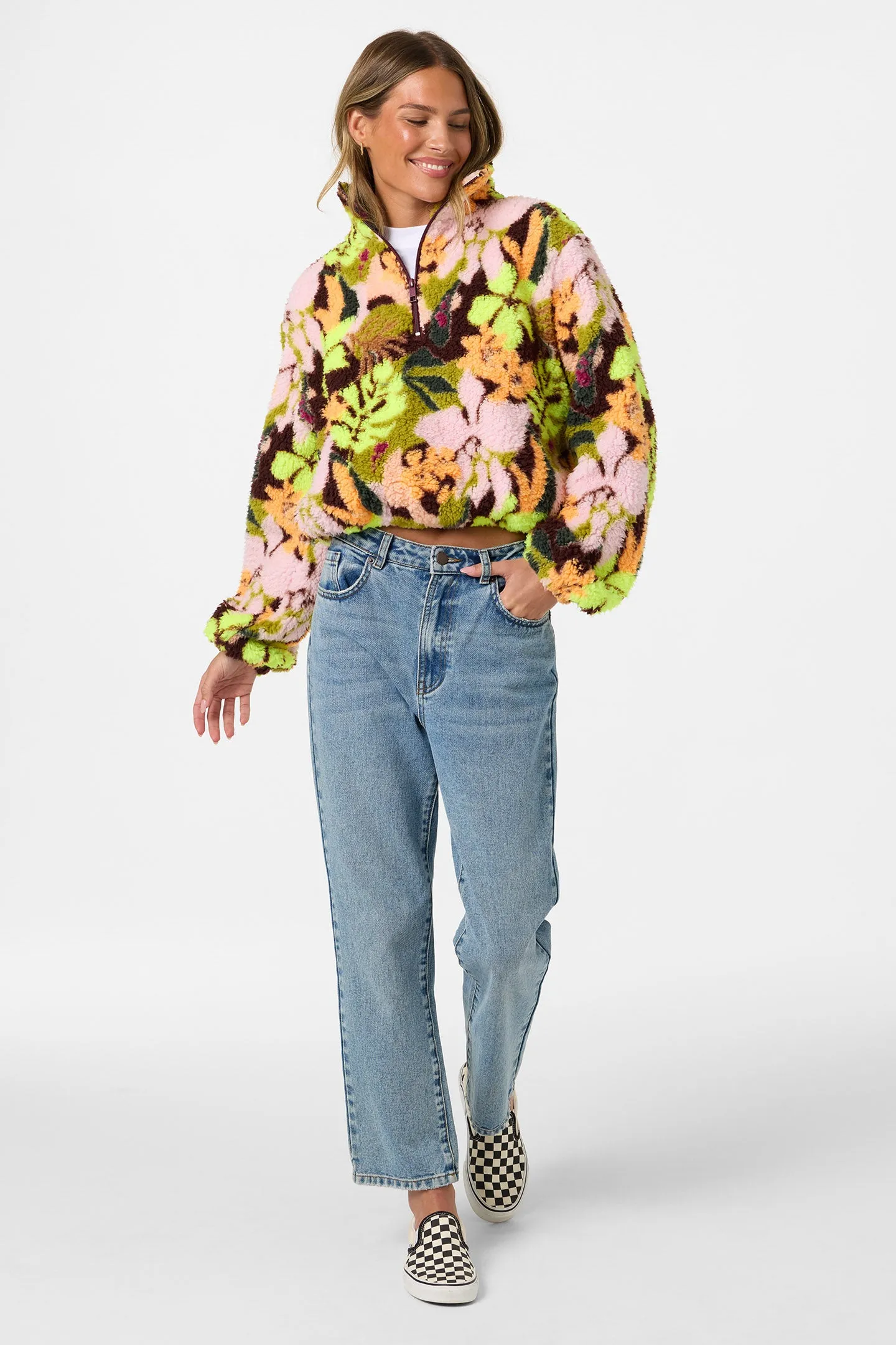 Kacey High Pile 1/2 Zip Jacket sold by O'Neill product image thumbnail 3