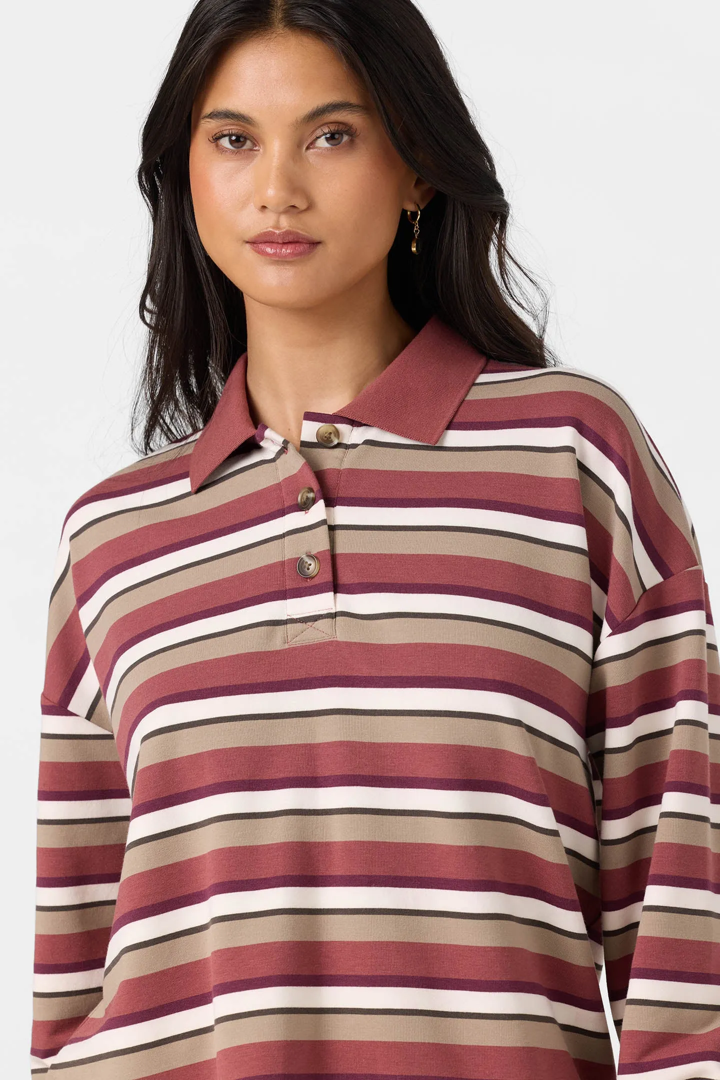 O'Riginals Kyra Long Sleeve Crop Polo Top sold by O'Neill product image thumbnail 4