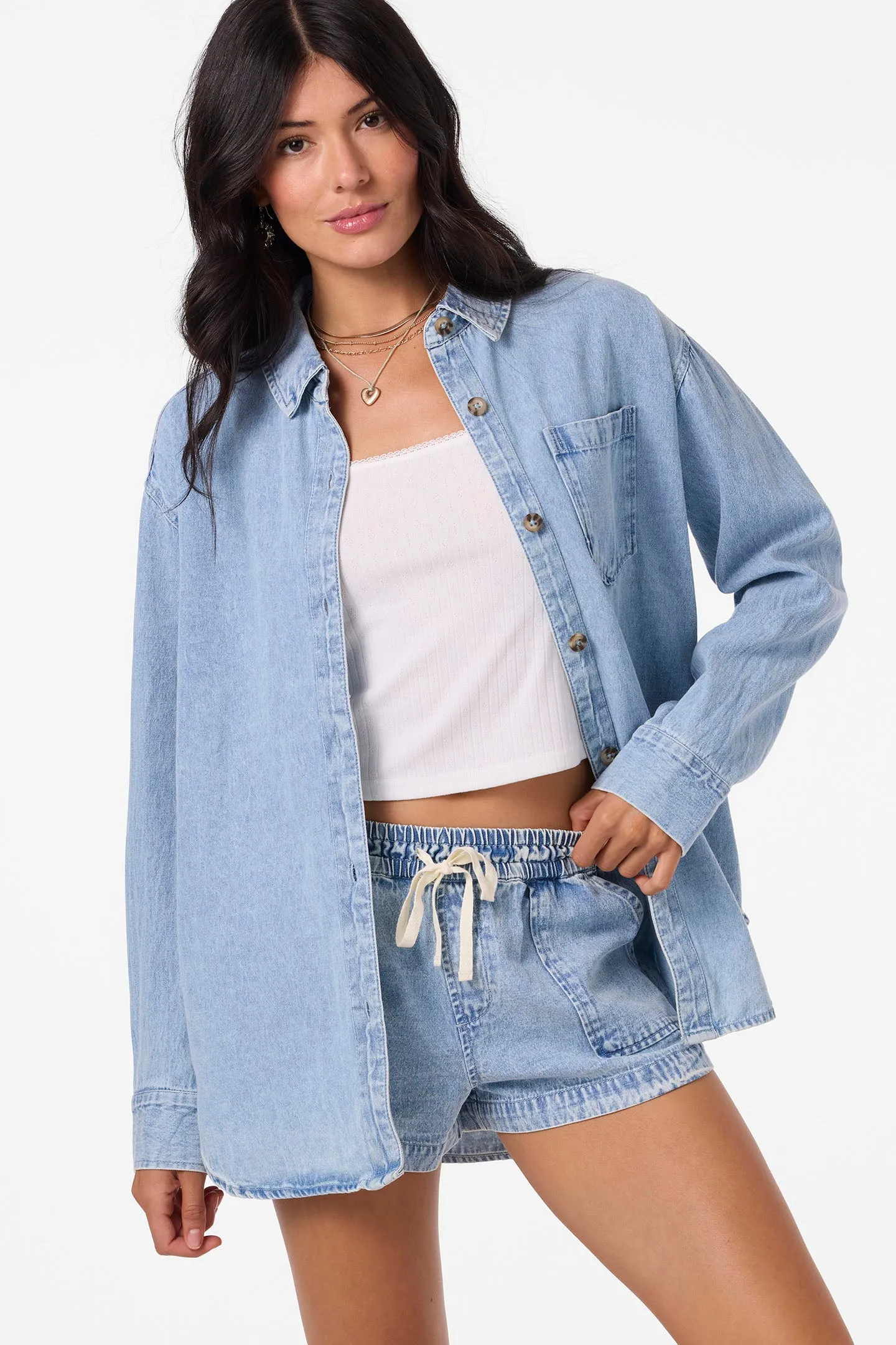 Sevie Denim Shacket Jacket sold by O'Neill product image thumbnail 5