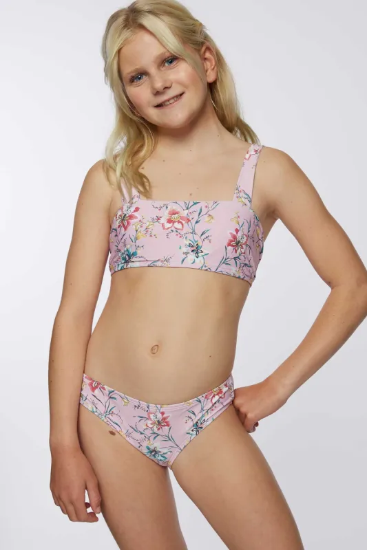 GIRL'S SYDNEY FLORAL CROSSBACK BRALETTE SWIM SET sold by O'Neill