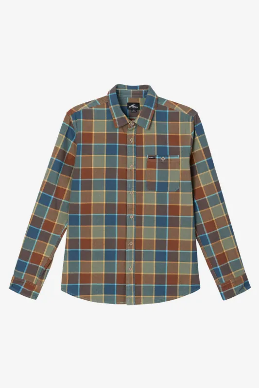 WINSLOW PLAID FLANNEL LONG SLEEVE SHIRT sold by O'Neill