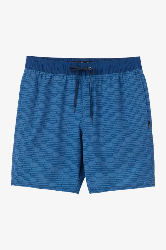 STOCKTON PRINT ELASTIC WAIST 18" HYBRID SHORTS sold by O'Neill