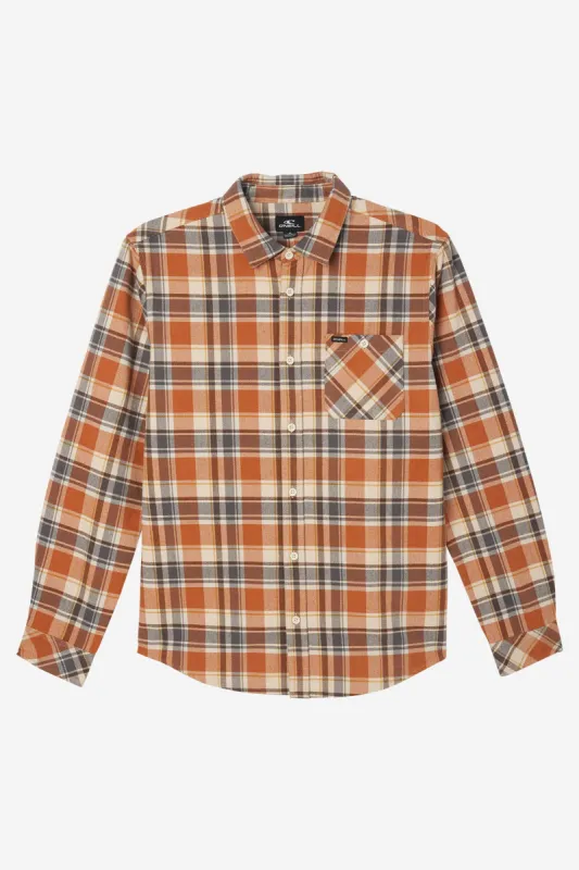 WINSLOW PLAID FLANNEL LONG SLEEVE SHIRT sold by O'Neill