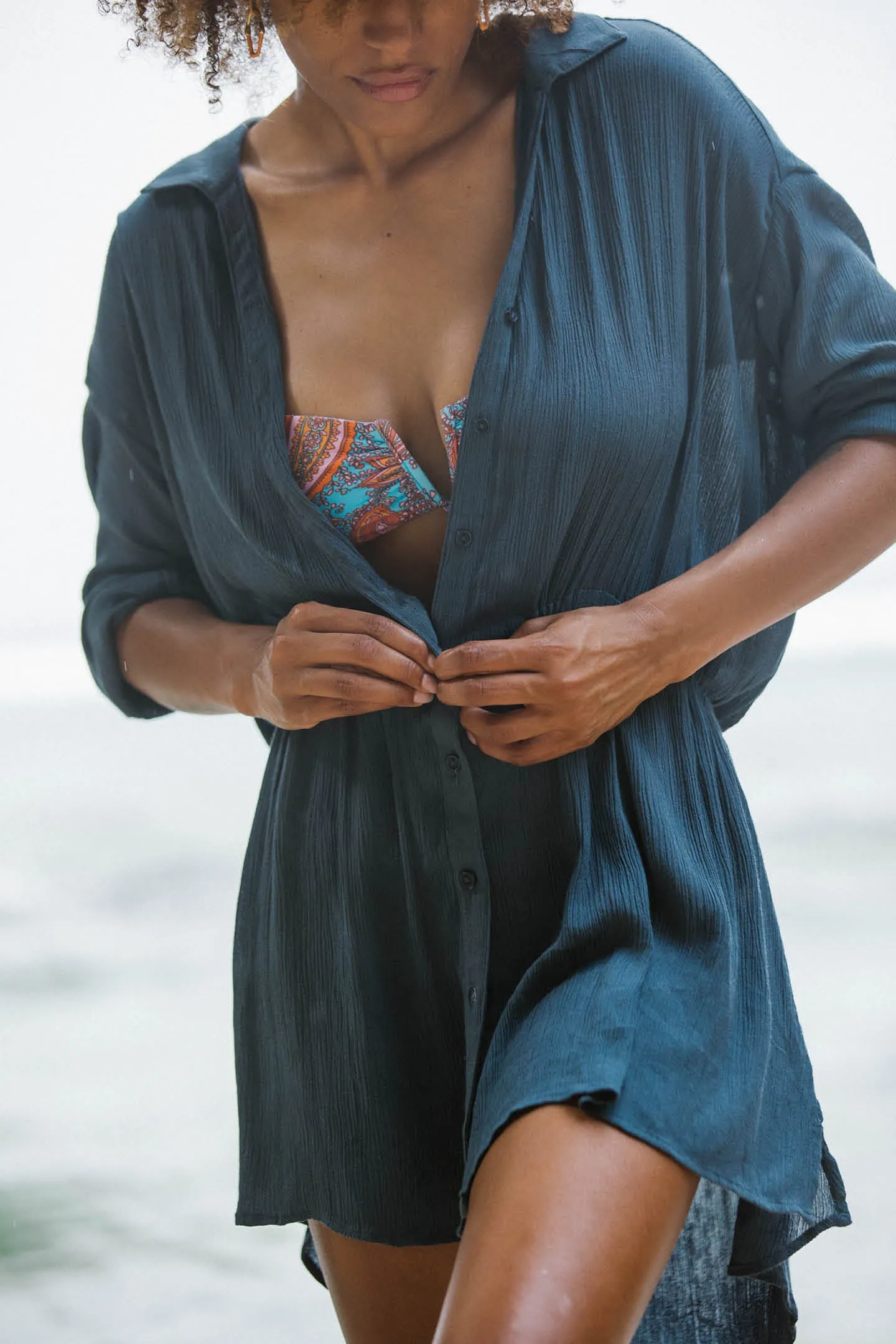 SALTWATER SOLIDS CAMI SWIM COVER-UP sold by O'Neill
