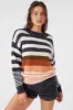 BILLIE STRIPE MOCKNECK OVERSIZED SWEATER sold by O'Neill