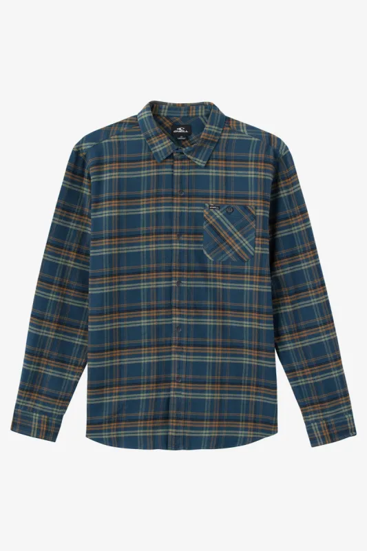BOY'S REDMOND PLAID LONG SLEEVE SHIRT sold by O'Neill